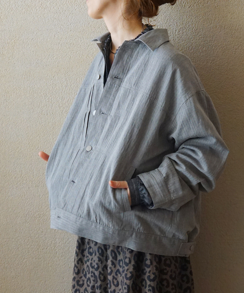 JOURNAL STANDARD LUXE（ジャーナルスタンダード　ラックス）の「Kalina's BZ（ブルゾン・レディース・グレー/ブラック・FREE）」の7枚目の写真