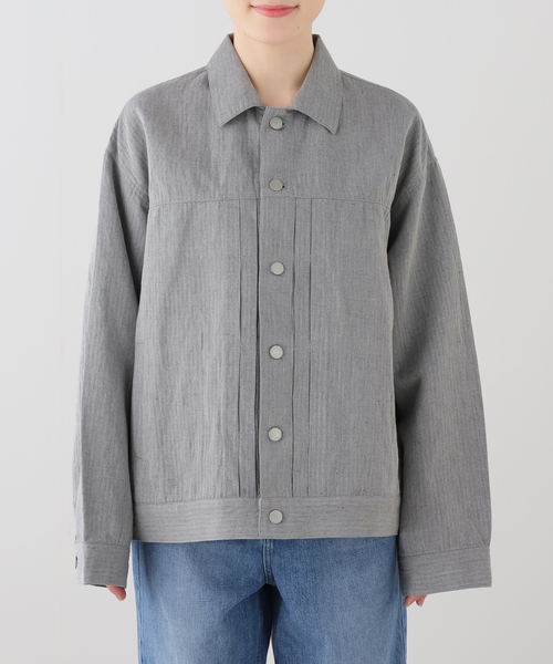 JOURNAL STANDARD LUXE（ジャーナルスタンダード　ラックス）の「Kalina's BZ（ブルゾン・レディース・グレー/ブラック・FREE）」の10枚目の写真