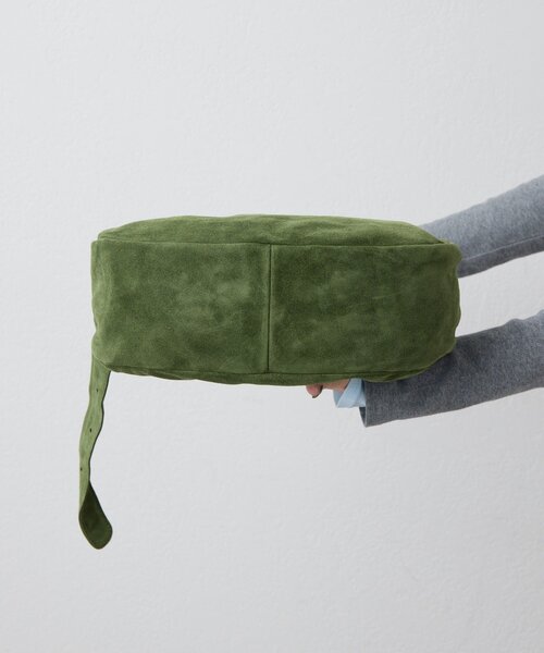 ear PAPILLONNER（イアパピヨネ）の「《ear別注》【B#AG(バッグ)】スエードワンハンドルバッグ（ショルダーバッグ・レディース・グリーン/ライトグレー・FREE）」の16枚目の写真
