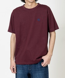 LOGOS（ロゴス）の「【15】〔LOGOS/ロゴス〕スパイラルヤーン天竺 ワンポイントロゴ刺繍 半袖Tシャツ（Tシャツ/カットソー）」