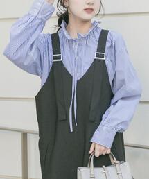 ITEMS URBANRESEARCH | ネックフリルブラウス(シャツ/ブラウス)