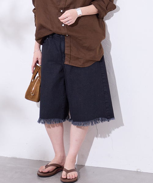 NEEDBY heritage(ニードバイヘリテージ)の「【NEEDBY heritage/ニードバイ ヘリテージ】 for JS Bermuda pants(その他パンツ・レディース・ブラック系その他/ベージュ・SMALL/MEDIUM)」の2枚目の写真