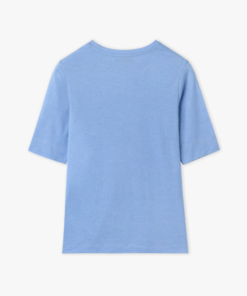 38COMEONCOMMON（38カモンコモン）の「Slim Half T-Shirt (Sky Blue)（Tシャツ/カットソー・レディース・その他・FREE）」の2枚目の写真