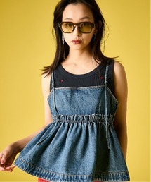 GEVS. | 綿100％デニムキャミソール＜大きいサイズ有＞GEVS.(キャミソール)