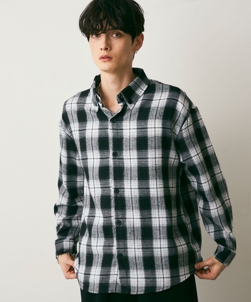 Shoowtime(ショウタイム)の「Ombre check shirt / オンブレチェックシャツ(シャツ/ブラウス・メンズ・ブラック系/イエロー系・MEDIUM/LARGE/X-LARGE)」の19枚目の写真