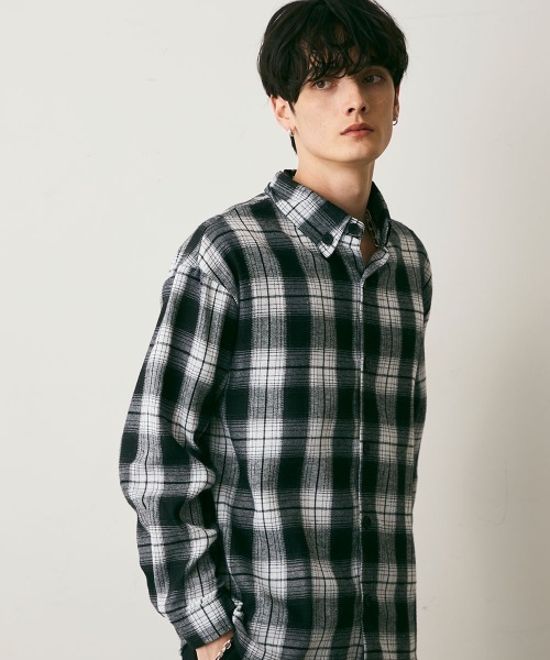 Shoowtime(ショウタイム)の「Ombre check shirt / オンブレチェックシャツ(シャツ/ブラウス・メンズ・ブラック系/イエロー系・MEDIUM/LARGE/X-LARGE)」の20枚目の写真