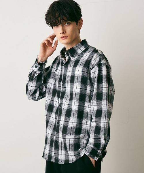 Shoowtime(ショウタイム)の「Ombre check shirt / オンブレチェックシャツ(シャツ/ブラウス・メンズ・ブラック系/イエロー系・MEDIUM/LARGE/X-LARGE)」の21枚目の写真