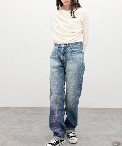 EDWIN（エドウィン）の「[ EDWIN × EVANGELION ] Loose STRAIGHT - Ensemble -（デニムパンツ・メンズ・ライトインディゴブルー・28inch/29inch/30inch/31inch/32inch/33inch/34inch/36inch）」の11枚目の写真