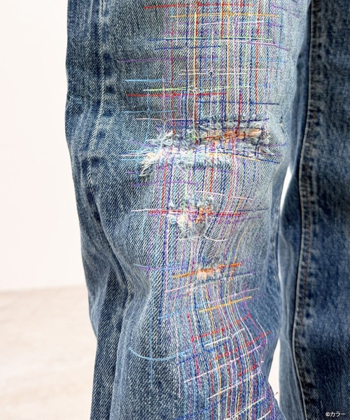 EDWIN（エドウィン）の「[ EDWIN × EVANGELION ] Loose STRAIGHT - Ensemble -（デニムパンツ・メンズ・ライトインディゴブルー・28inch/29inch/30inch/31inch/32inch/33inch/34inch/36inch）」の5枚目の写真