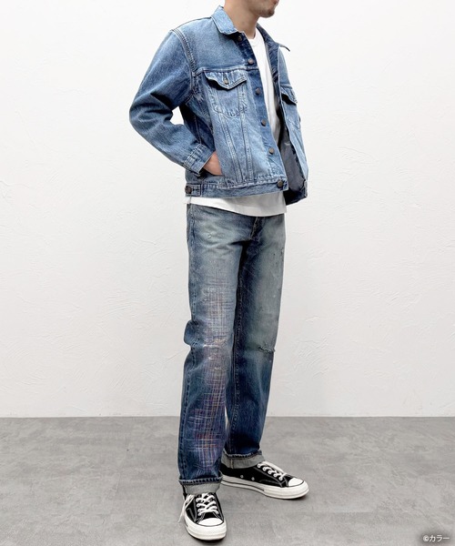 EDWIN（エドウィン）の「[ EDWIN × EVANGELION ] Loose STRAIGHT - Ensemble -（デニムパンツ・メンズ・ライトインディゴブルー・28inch/29inch/30inch/31inch/32inch/33inch/34inch/36inch）」の7枚目の写真