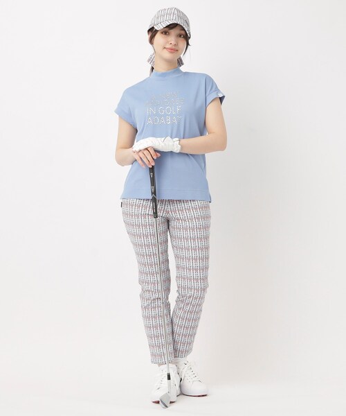adabat（アダバット）の「カラーチドリチェックパンツ（その他パンツ・レディース・サックスブルー系/ワイン系・36/42/40/38）」の11枚目の写真