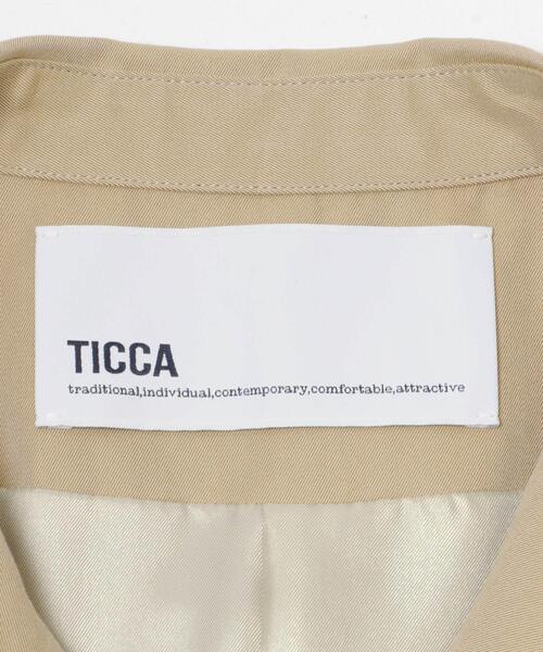 TICCA（ティッカ）の「TICCA　MINI テントトレンチコート（トレンチコート・レディース・ベージュ/ライトカーキ・1）」の13枚目の写真