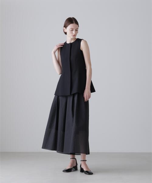 ADORE(アドーア)の「◆ツイーディーブカティーニブラウス(シャツ/ブラウス・レディース・グリーン/ブラック・38)」の3枚目の写真