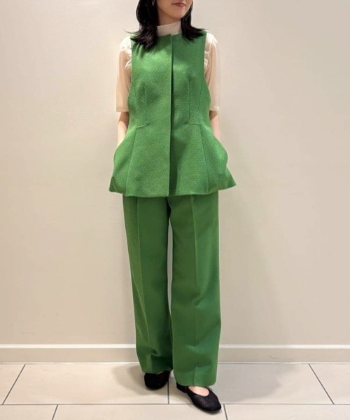 ADORE(アドーア)の「◆ツイーディーブカティーニブラウス(シャツ/ブラウス・レディース・グリーン/ブラック・38)」の21枚目の写真