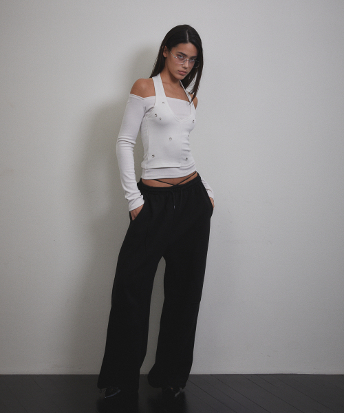 VOONT(ブント)の「Eyelet Halter Long Sleeve (IVORY)(Tシャツ/カットソー・レディース・アイボリー・OS)」の14枚目の写真
