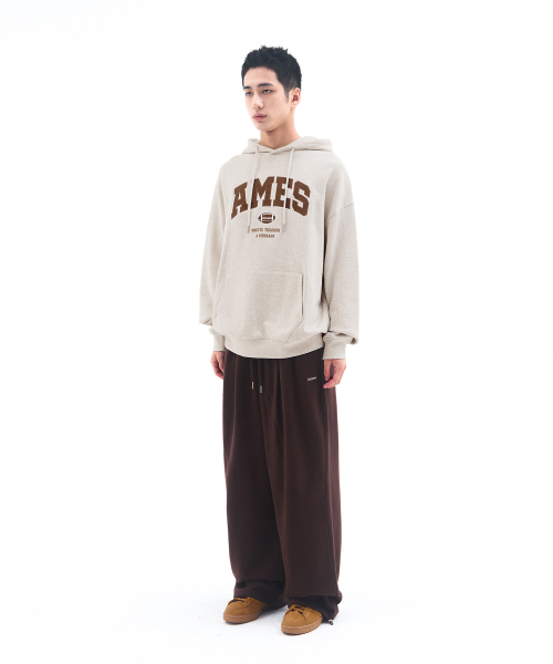 AMESWORLDWIDE（アメスワールドワイド）の「BASIC APPLIQUE HOODIE OATMEAL（パーカー・レディース・その他・LARGE/MEDIUM/SMALL）」の3枚目の写真