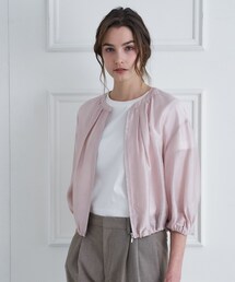 DRESSTERIOR（ドレステリア）の「ウォッシャブル シアーショートブルゾン（ブルゾン）」