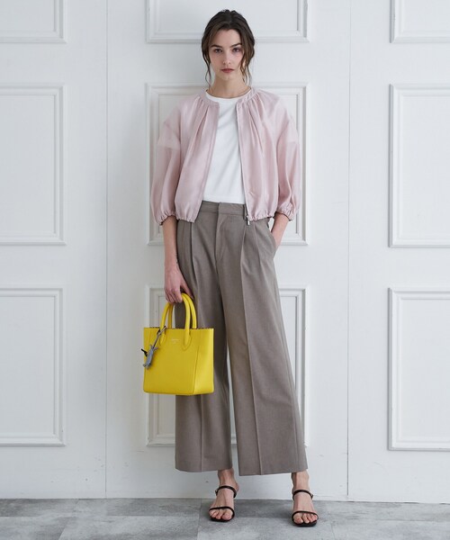 DRESSTERIOR(ドレステリア)の「ウォッシャブル シアーショートブルゾン(ブルゾン・レディース・ブラウン系その他/サンドベージュ・38/36/34)」の9枚目の写真
