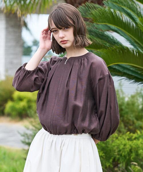 DRESSTERIOR(ドレステリア)の「ウォッシャブル シアーショートブルゾン(ブルゾン・レディース・ブラウン系その他/サンドベージュ・38/36/34)」の19枚目の写真