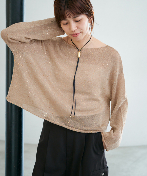 IENA（イエナ）の「EO/イオ LOOP The CORD Necklace ネックレス BO26SS-58（ネックレス・レディース・ブラック・FREE）」の5枚目の写真