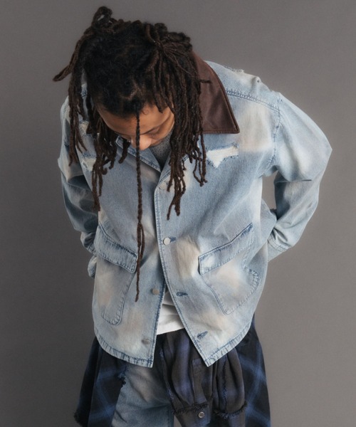 FR(13)NDS（フレンズ）の「FR(13)NDS/フレンズ/ICE BLUE DENIM COVERALLS（その他アウター・メンズ・ブルー・M/L）」の4枚目の写真