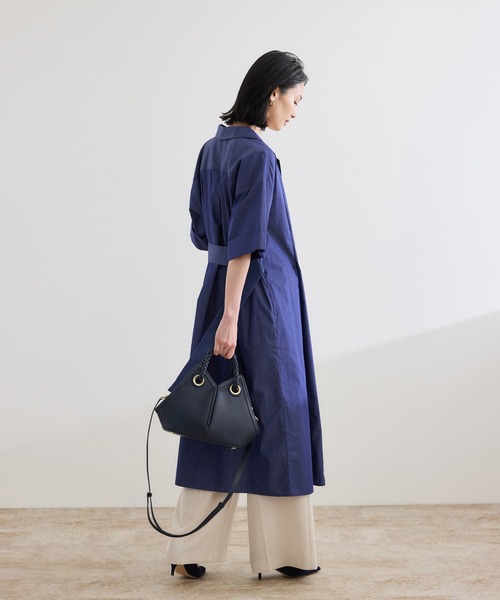 ROPE'(ロペ)の「【teau】navire(ナビーレ) SHOULDER BAG Small / 2way(ハンドバッグ・レディース・オフホワイト/ネイビー・FREE)」の17枚目の写真