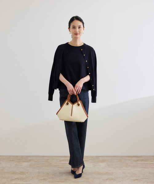 ROPE'(ロペ)の「【teau】navire(ナビーレ) SHOULDER BAG Small / 2way(ハンドバッグ・レディース・オフホワイト/ネイビー・FREE)」の19枚目の写真