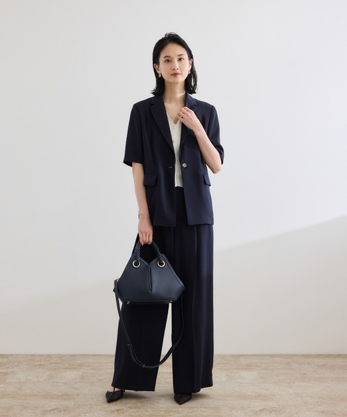 ROPE'(ロペ)の「【teau】navire(ナビーレ) SHOULDER BAG Small / 2way(ハンドバッグ・レディース・オフホワイト/ネイビー・FREE)」の20枚目の写真