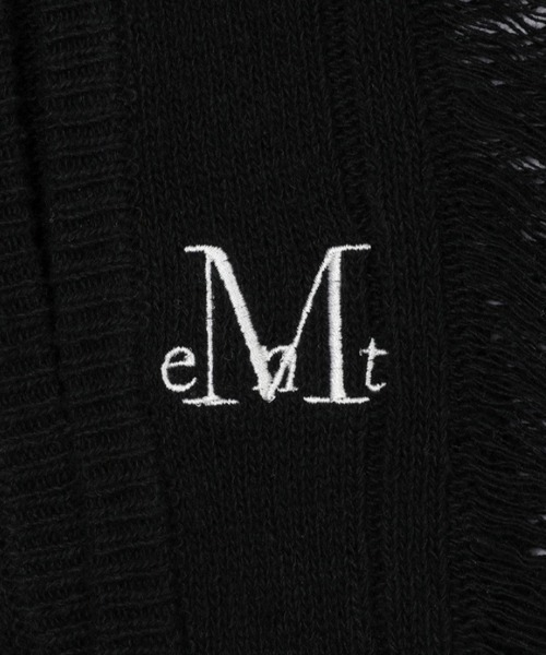 MUCENT(ムセント)の「A'GEM/9 × .kom 『MUCENT/ムセント』 NUBI DAMAGE SLIM CARDIGAN/ダメージスリムカーディガン(カーディガン/ボレロ・レディース・ブラック/グレー・FREE)」の9枚目の写真