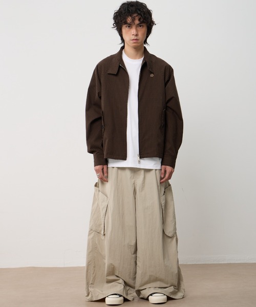 AsRiRe(アスリレイ)の「26ss Check Pattern Stand Zip Blouson/チェック柄スタンドジップブルゾン(ブルゾン・メンズ・ブラウン/ネイビー・L)」の18枚目の写真