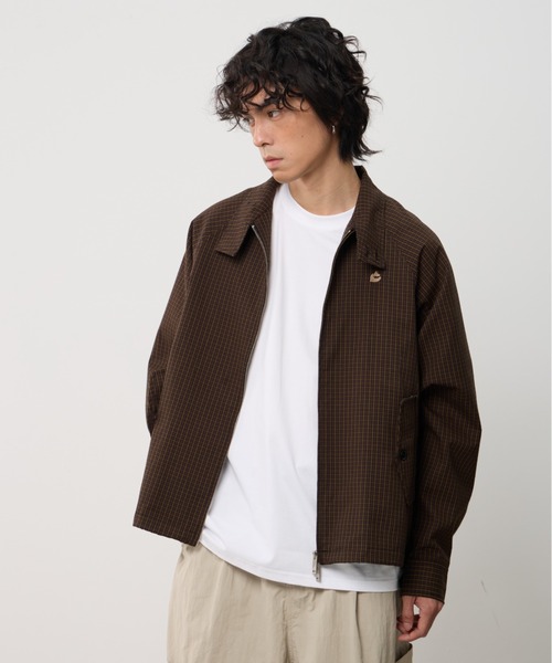 AsRiRe(アスリレイ)の「26ss Check Pattern Stand Zip Blouson/チェック柄スタンドジップブルゾン(ブルゾン・メンズ・ブラウン/ネイビー・L)」の3枚目の写真