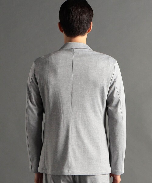 MONSIEUR NICOLE（ムッシュニコル）の「DELEGANT メランジジャージ セットアップジャケット（テーラードジャケット・メンズ・ライトグレー・LARGE/MEDIUM）」の4枚目の写真