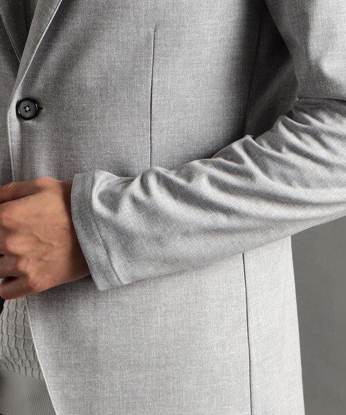 MONSIEUR NICOLE（ムッシュニコル）の「DELEGANT メランジジャージ セットアップジャケット（テーラードジャケット・メンズ・ライトグレー・LARGE/MEDIUM）」の10枚目の写真