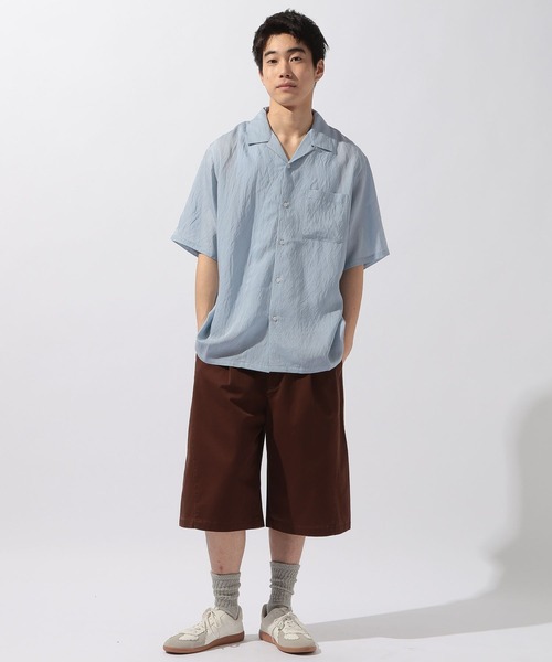 niko and...（ニコアンド）の「EXTRAワイドチノショーツ（チノパンツ・メンズ・ブラウン/ブラック・LARGE/MEDIUM）」の6枚目の写真