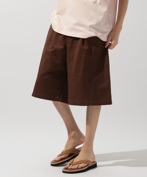 niko and...（ニコアンド）の「EXTRAワイドチノショーツ（チノパンツ・メンズ・ブラウン/ブラック・LARGE/MEDIUM）」の13枚目の写真