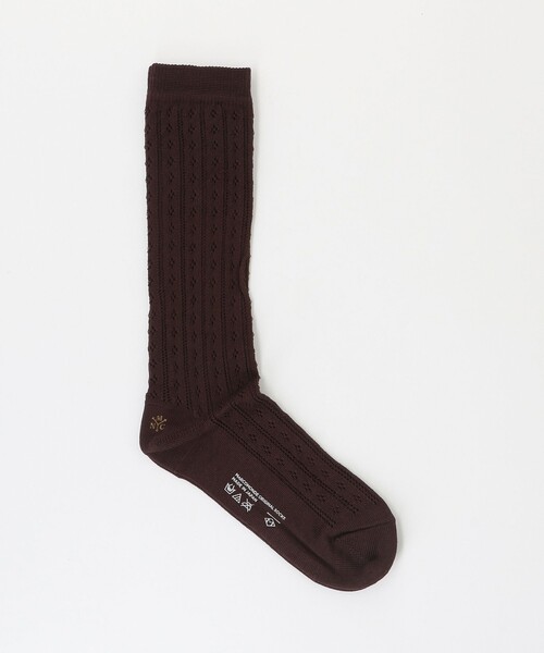 Steven Alan（スティーブンアラン）の「＜MARCOMONDE＞EYELET SOCKS/ソックス（ソックス/靴下・レディース・ホワイト/イエロー/コバルトブルー/ダークブラウン・FREE）」の2枚目の写真