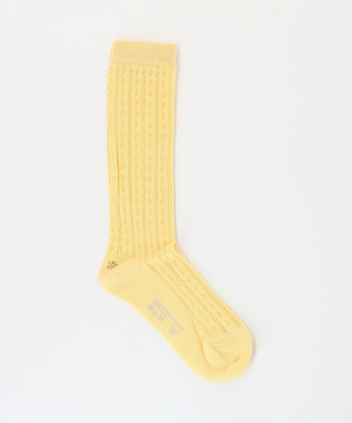 Steven Alan（スティーブンアラン）の「＜MARCOMONDE＞EYELET SOCKS/ソックス（ソックス/靴下・レディース・ホワイト/イエロー/コバルトブルー/ダークブラウン・FREE）」の4枚目の写真