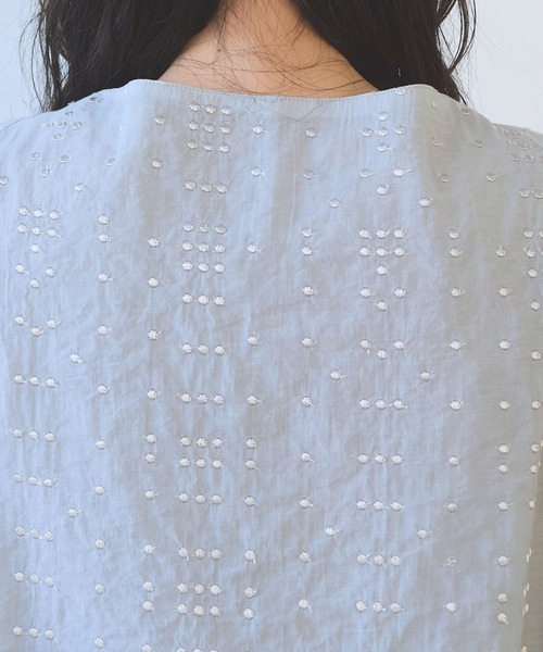 yuni(ユニ )の「△Cotton Nylon sheer memory dot 刺繍 layered one-piece(ワンピース・レディース・ブラック/グレー・FREE)」の21枚目の写真