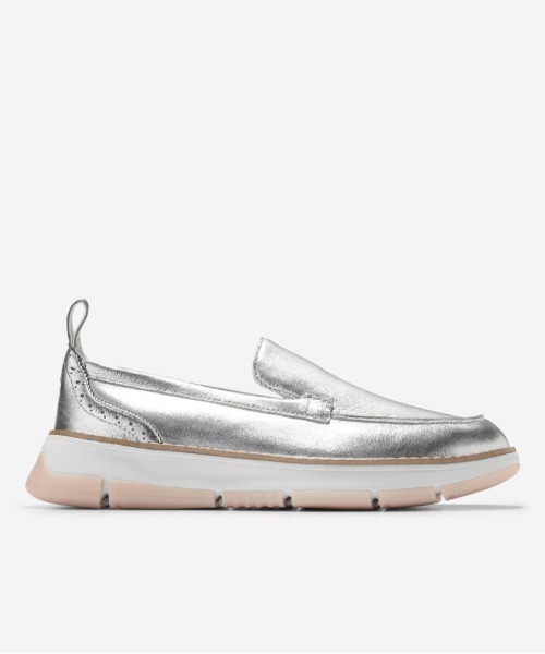COLE HAAN(コールハーン)の「ゼログランド レラ ベネチアン womens(ローファー・レディース・シルバー・7.5/7/6.5/6/5.5/5)」の1枚目の写真
