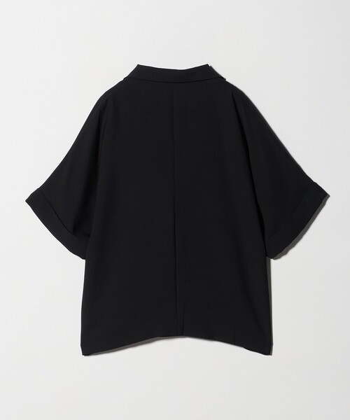 UNITED ARROWS(ユナイテッドアローズ)の「イージー テーラード ジャケット ‐吸水速乾 帯電防止 接触冷感 ウォッシャブル‐(テーラードジャケット・レディース・ブラック/オフホワイト・38/36)」の3枚目の写真