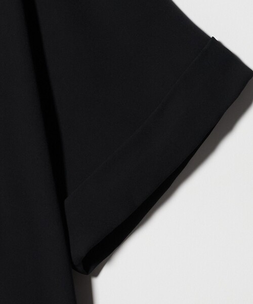 UNITED ARROWS(ユナイテッドアローズ)の「イージー テーラード ジャケット ‐吸水速乾 帯電防止 接触冷感 ウォッシャブル‐(テーラードジャケット・レディース・ブラック/オフホワイト・38/36)」の5枚目の写真