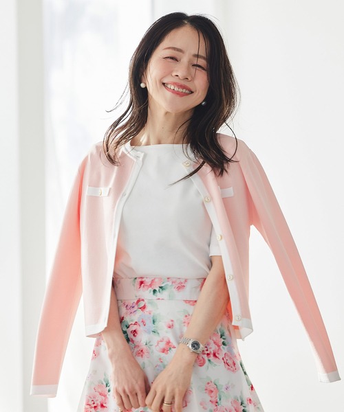 &BLOOM(アンドブルーム)の「UVカット ボートネック トップス バストパッド付 &BLOOM(アンドブルーム)(Tシャツ/カットソー・レディース・ブラック/ホワイト/ブラック×ホワイト・フリー)」の20枚目の写真