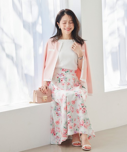 &BLOOM(アンドブルーム)の「UVカット ボートネック トップス バストパッド付 &BLOOM(アンドブルーム)(Tシャツ/カットソー・レディース・ブラック/ホワイト/ブラック×ホワイト・フリー)」の21枚目の写真