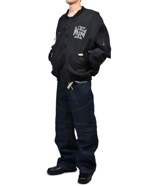 ALICE HOLLYWOOD(アリスハリウッド)の「NUBIAN x ALICE x FMCD MOTO COUTURE MA-1 BOMBER JACKET (EXCLUCIVE)(その他アウター・メンズ・ブラック・XX-LARGE/X-LARGE/SMALL/MEDIUM/LARGE)」の7枚目の写真