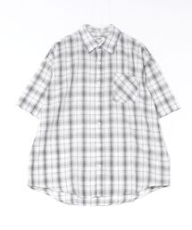 a.p.o.v.（エーピーオービー）の「a.p.o.v. オーバーサイズチェック柄半袖シャツ（シャツ/ブラウス）」