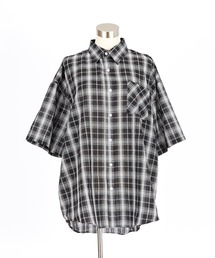 a.p.o.v.（エーピーオービー）の「a.p.o.v. オーバーサイズチェック柄半袖シャツ（シャツ/ブラウス）」