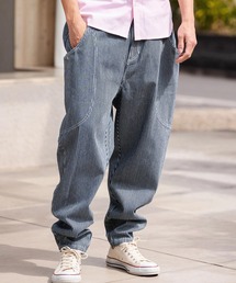 CAMBIO（カンビオ）の「mp14936- ヒッコリーデニム変形ブッシュバルーンパンツ(HLCM0243)（その他パンツ）」