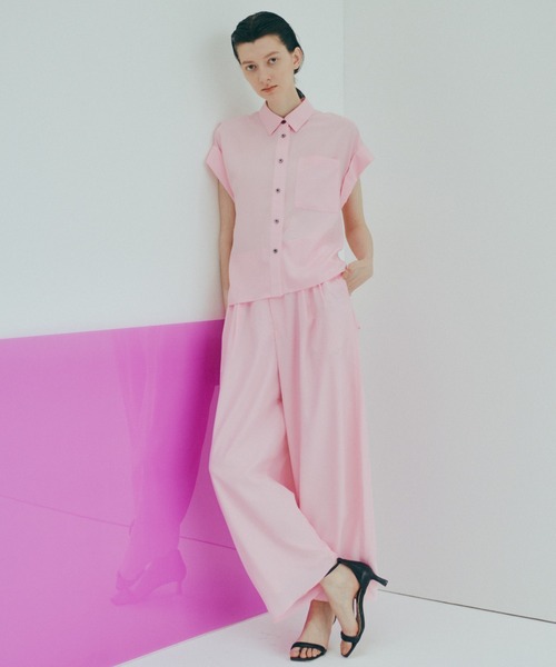 ADORE(アドーア)の「◆ラスタージョーゼットパンツ(その他パンツ・レディース・ブラック/ピンク・36/38)」の1枚目の写真