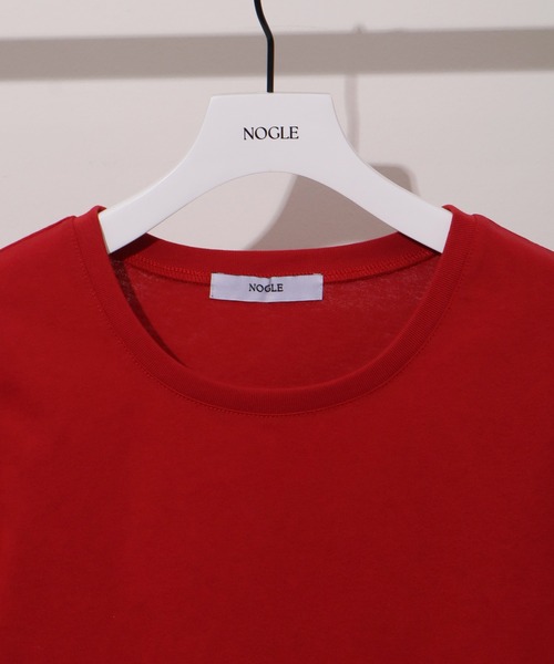 NOGLE(ノグル)の「【NOGLE/ノグル】コンパクトTシャツ(Tシャツ/カットソー・レディース・レッド/ホワイト/ブラック/ブルー/グレー/ネイビー・FREE)」の9枚目の写真