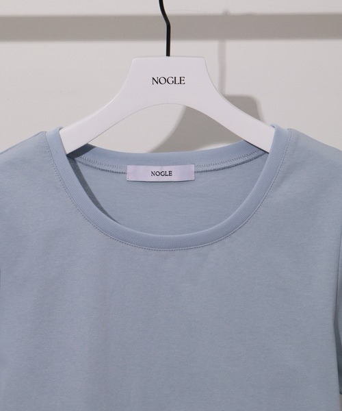 NOGLE(ノグル)の「【NOGLE/ノグル】コンパクトTシャツ(Tシャツ/カットソー・レディース・レッド/ホワイト/ブラック/ブルー/グレー/ネイビー・FREE)」の10枚目の写真